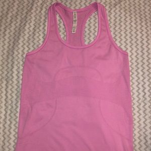 Lululemon athletica pink workout tank top